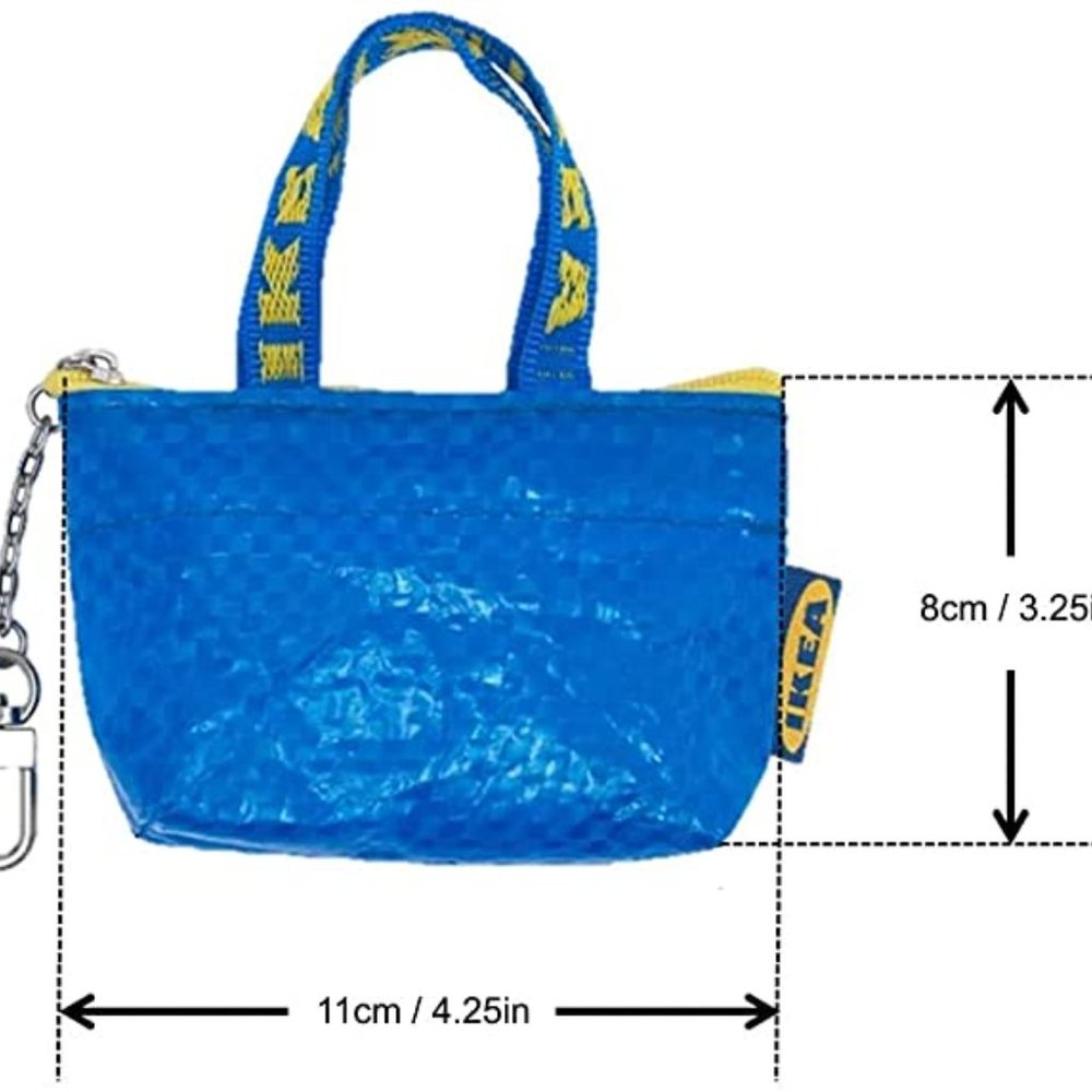 IKEA Key & Coin Purse KNOLIG Bag Small Blue - Picture 2 of 3